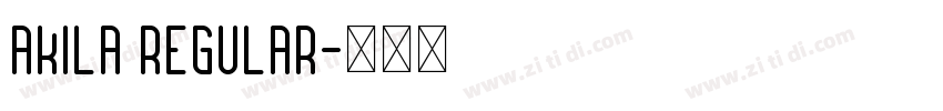 Akila Regular字体转换